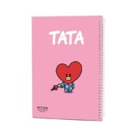 دفتر خط دار سیمی سری BTS طرح تاتا BTS NoteBook Tata