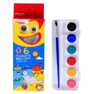 آبرنگ 6 رنگ آریا مدل 5001 Arya Watercolor
