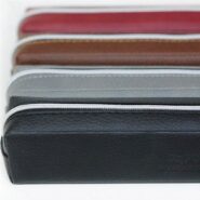 جامدادی چرمین پاپکو زیپی تک جیب Pencil Case leather Zpc-33 Papco