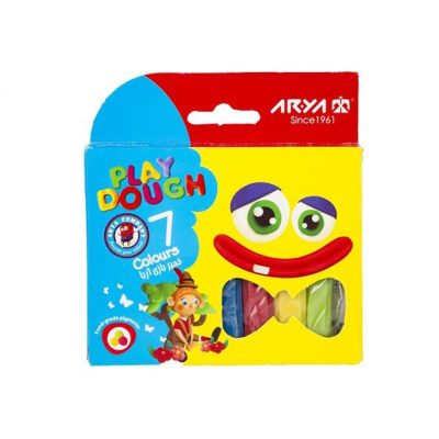 خمیر بازی 7 رنگ مقوایی مدل 1047 آریا  Arya Play Dough 7 Colors