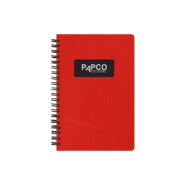 دفتر یادداشت دو خط متالیک 100 برگ پاپکو