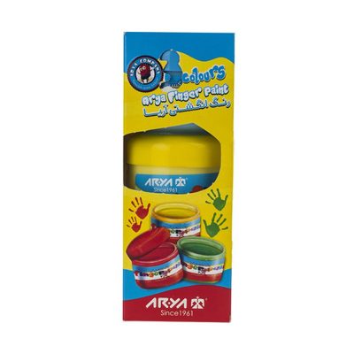 رنگ انگشتی ۳ رنگ آریا مدل 7004 Arya Finger Paint