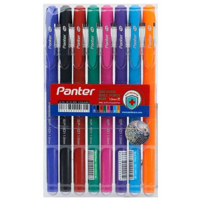 خودکار پنتر رنگی Panter SP101 1mm بسته ۸ (رنگ) عددی