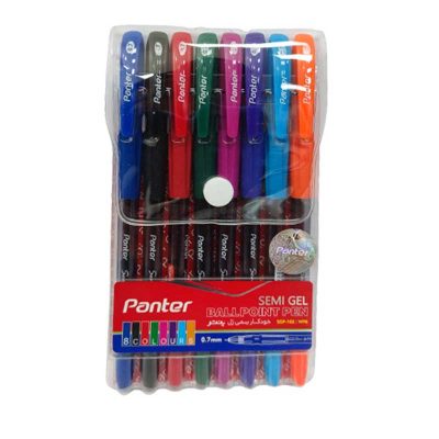 خودکار پنتر رنگی Panter SGP102 0.7mm بسته ۸ (رنگ) عددی